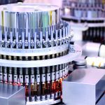 Pharmazeutische Ampullen in Abfülllinie,