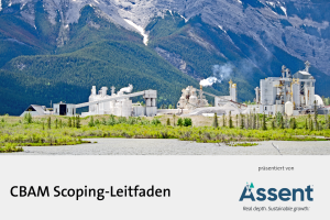 Anlaufbild Whitepaper Assent CBAM Scoping-Leitfaden